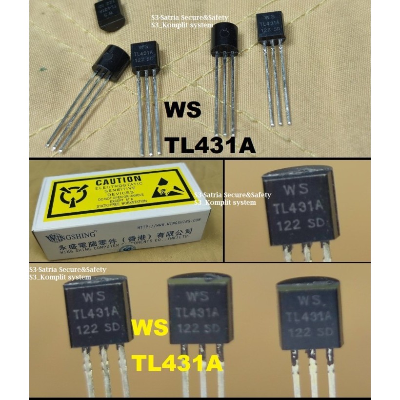 dioda TL431A WS TL431 A Programmable Shunt TL 431 WSTL431 WSTL431A