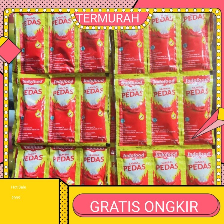 

Saos / Sambal Pedas Indofood Sachet 9gr isi 36 Sachet