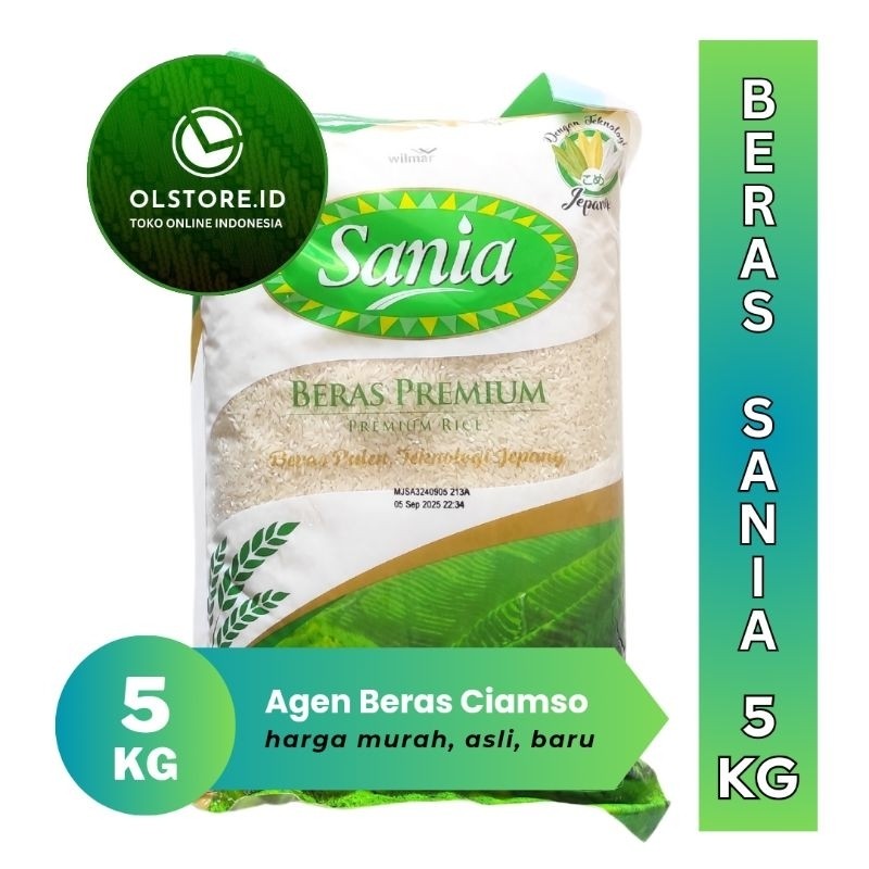 

Beras Premium Sania 5kg Isi 1 sak