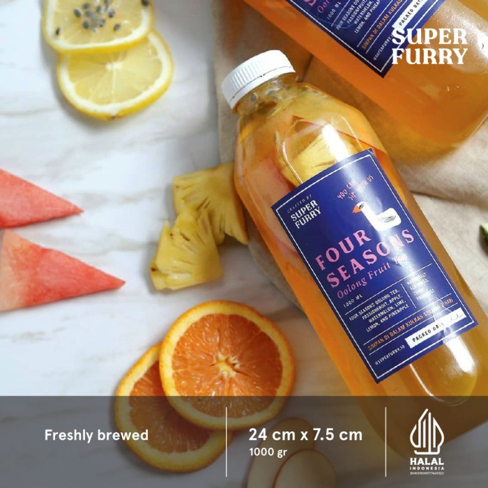 

Four Seasons Oolong Fruit Tea / Teh buah 1Liter