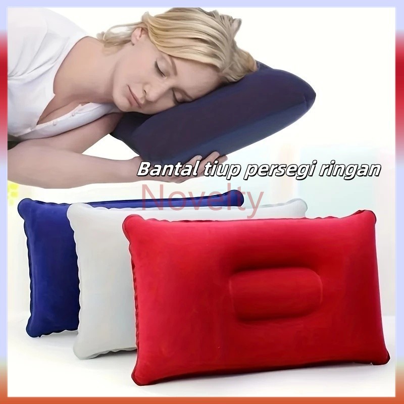 Novelty Bantal Angin Tiup/Bantal tiup persegi ringan/Bantal Angin Tiup Portable