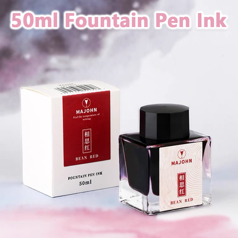 

MAJOHN 50ml Fountain Pen Ink Various Color Glass Bottled Ink Refill Cartridge School Writing Office Ink Supplies Stationery