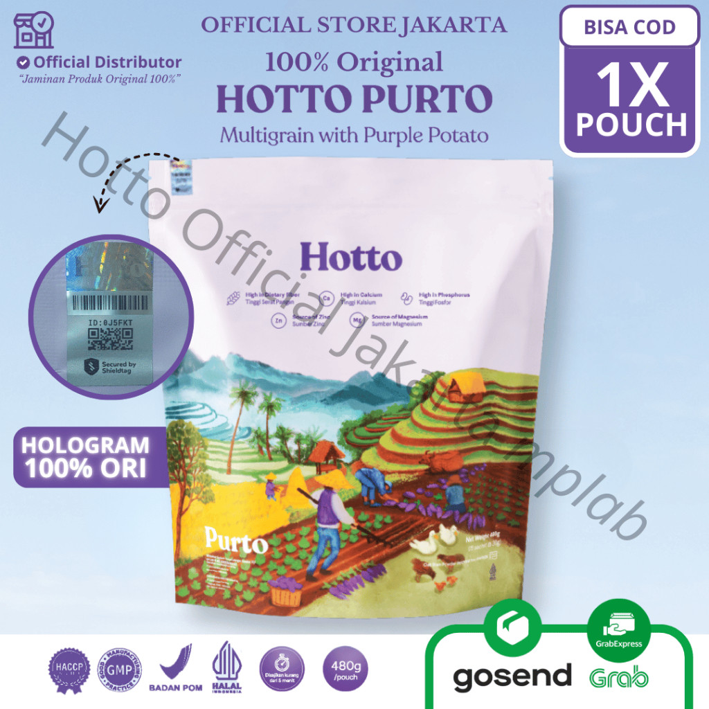 

Official Shop Hotto Purto Minuman Multigrain Original 100% BPOM & HALAL Minuman Hotto