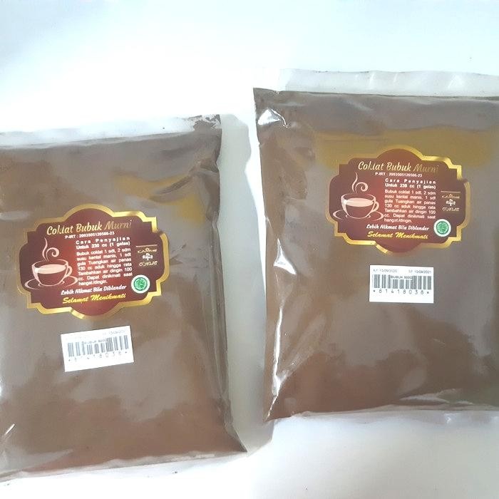 

BUBUK COKLAT MURNI 500 G (Kampung Coklat Blitar)