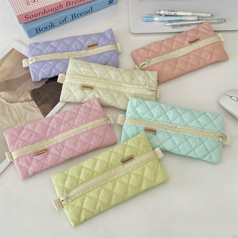 

Pencil Case Pen Case Office College School Storage Bag Pouch Holder Box Organizer Makeup Pouch Cosmetic Bag
