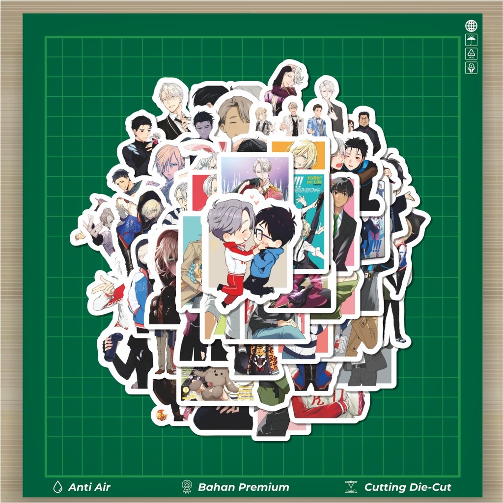 

HOT 50 PCS Stiker Anime Yuri On Ice Char Mix 2 Stiker Fashion Cars Decal Dingin Kartu Album Custom Vinyl Anti Air- Sticker Aesthetic Buku Journal Koper Casing HP Tablet Laptop Helm Motor Botol Minum