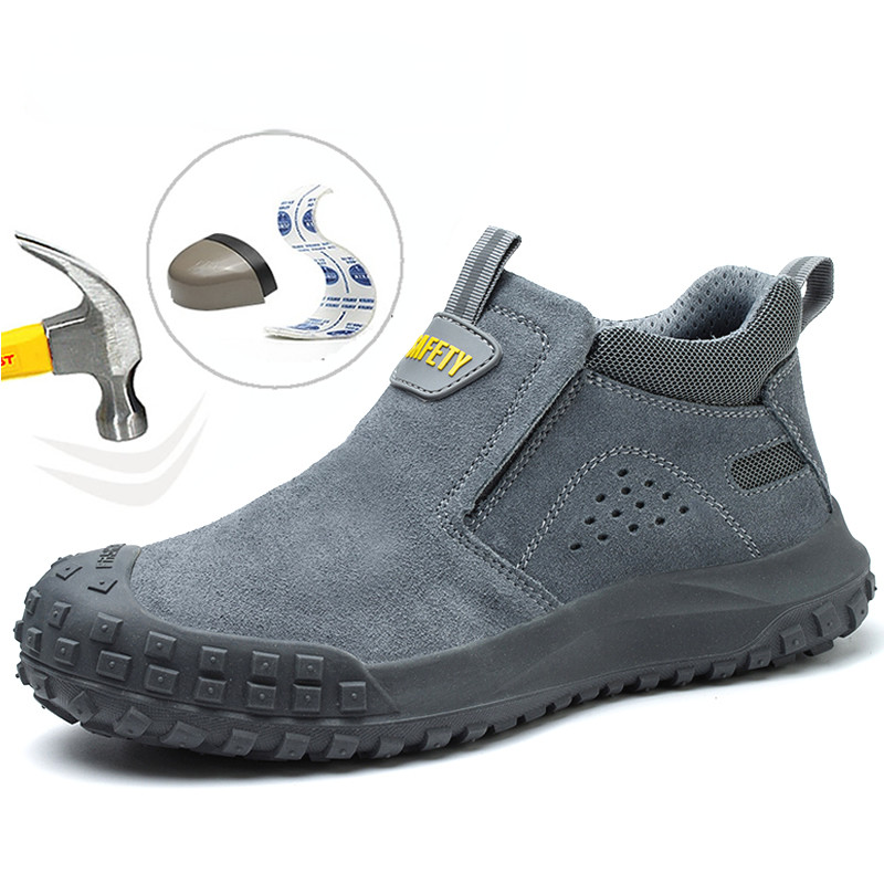 ulation Men Work Boots Puncture-Proof Safety Shoes Steel Toe Welder Protective Shoes Indestructible 