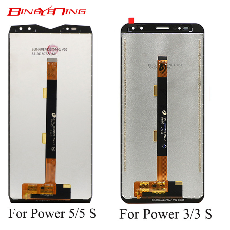 100% Original For Ulefone Power 6 Power 3 3S LCD&Touch Screen Digitizer Display Screen Accessories F
