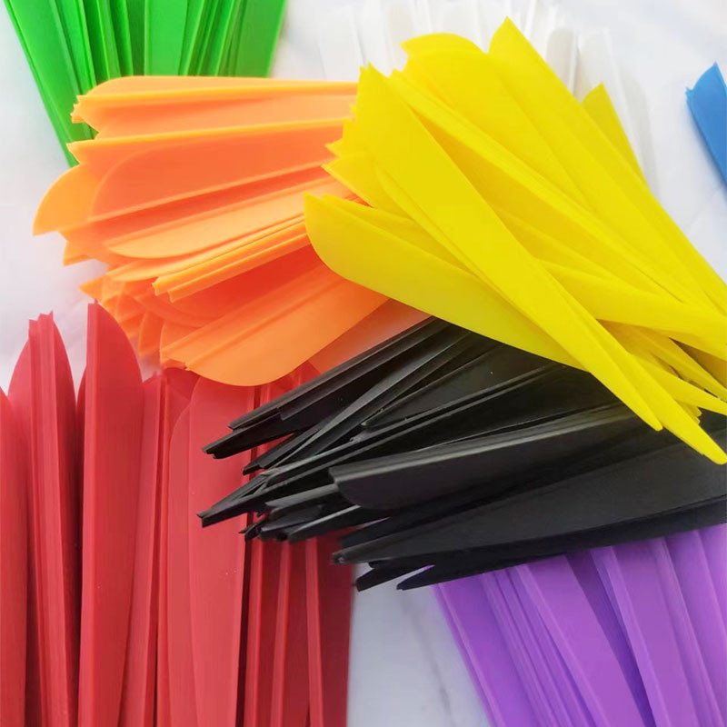 36Pcs/Lot Rubber Arrow Vanes 4 Inches Plastic Fletch Vanes Archery Feathers for Hunting Bow Archery 
