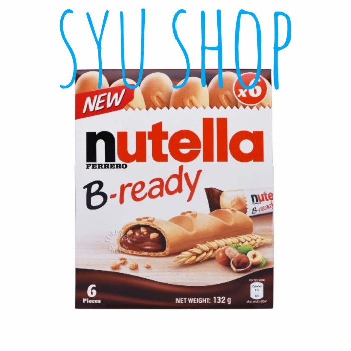 

New Arrival Nutella b ready bready b-ready isi 6 by ferrero