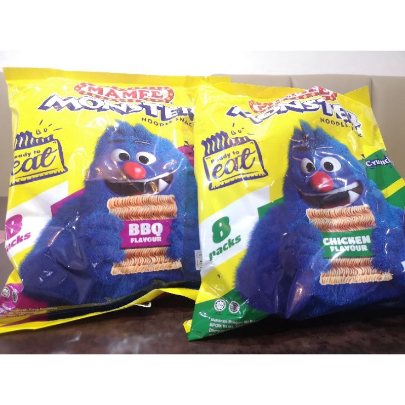 

mamee monster crunchy snack mi malaysia chicken bbq Jastip by mosa