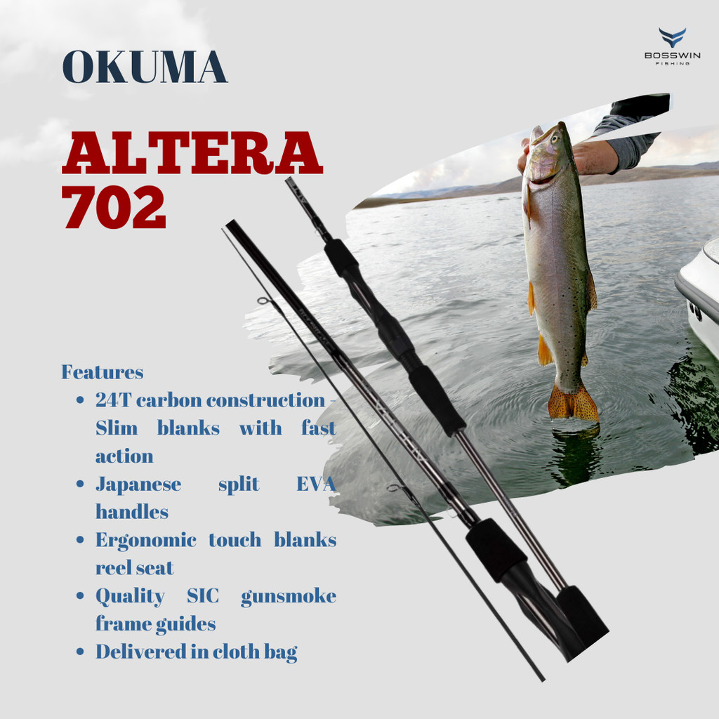 JORAN SPINING OKUMA ALTERA SPIN ALT S 702 Free Packing Pipa Paralon/PVC