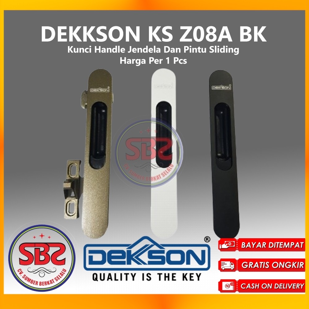 DEKSON Kunci Handle Jendela Dan Pintu Sliding Dekkson KS Z08A BK