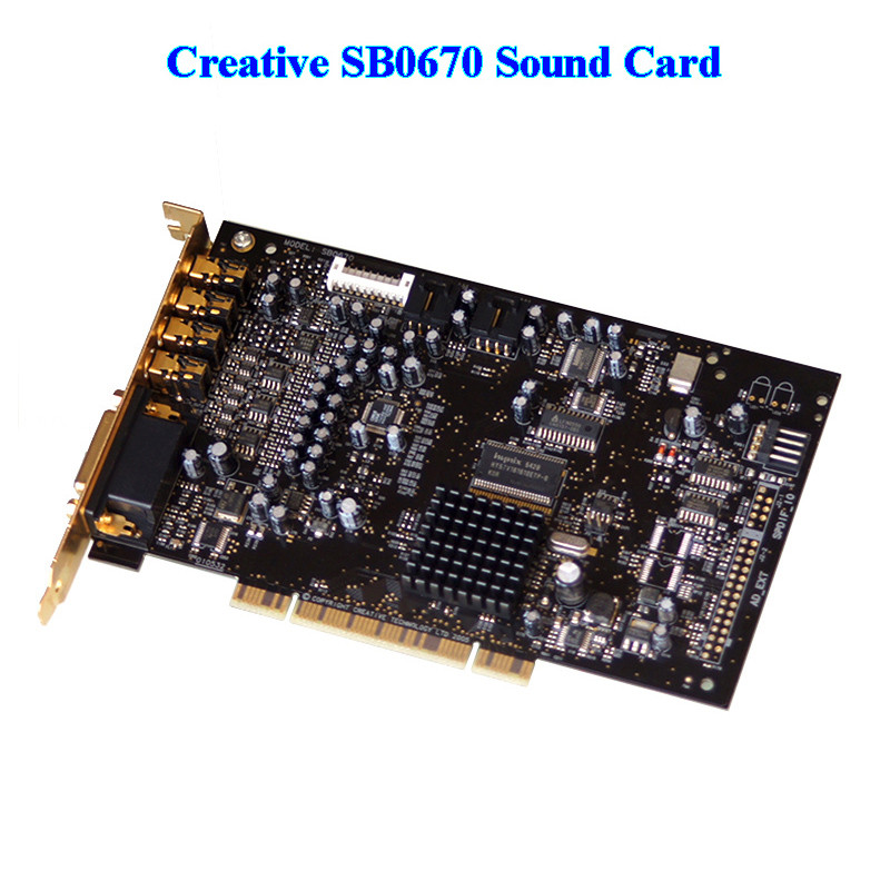 Creative SB0670 X-Fi Sound Blaster Sound Card Internal PCI 24bit DTS Decoding Music Movie Games