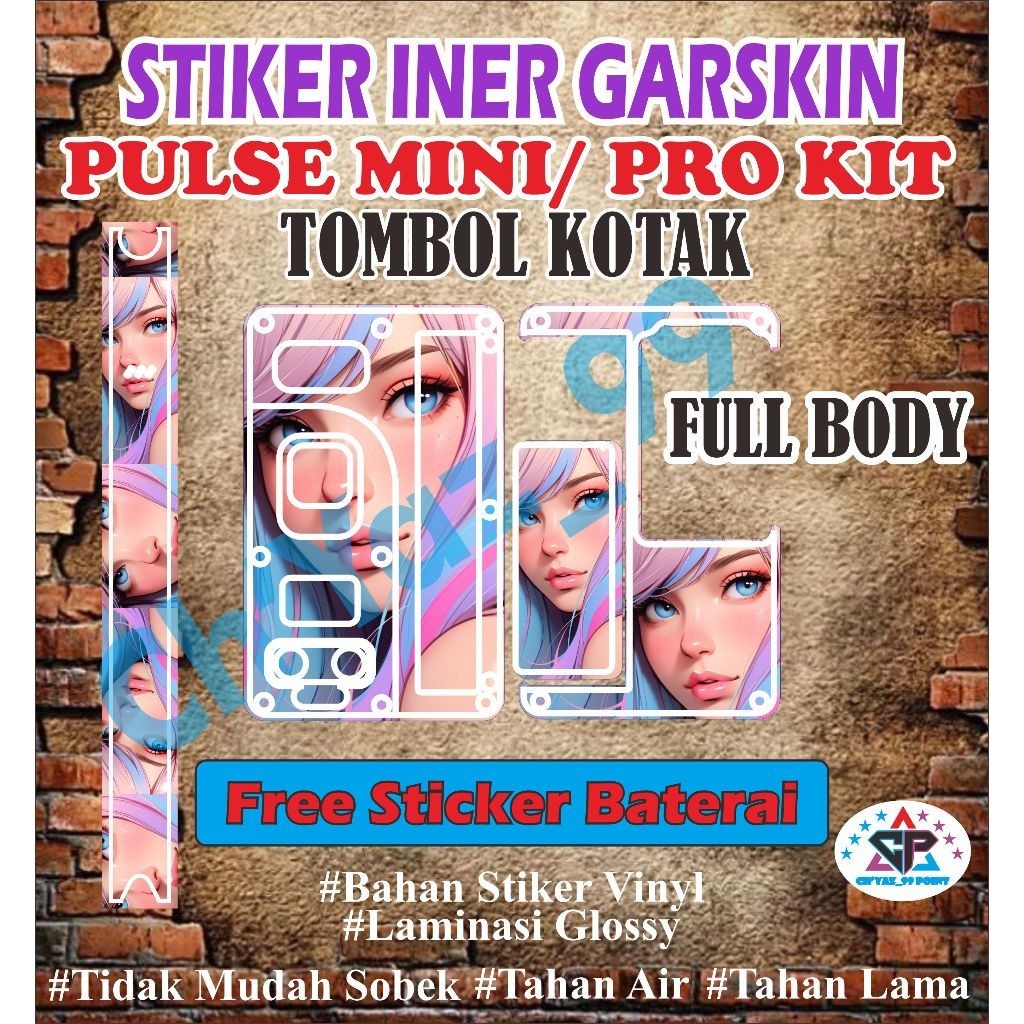 

STRICKER VINYL GLOSSY PELINDUNG MINI KOTAK