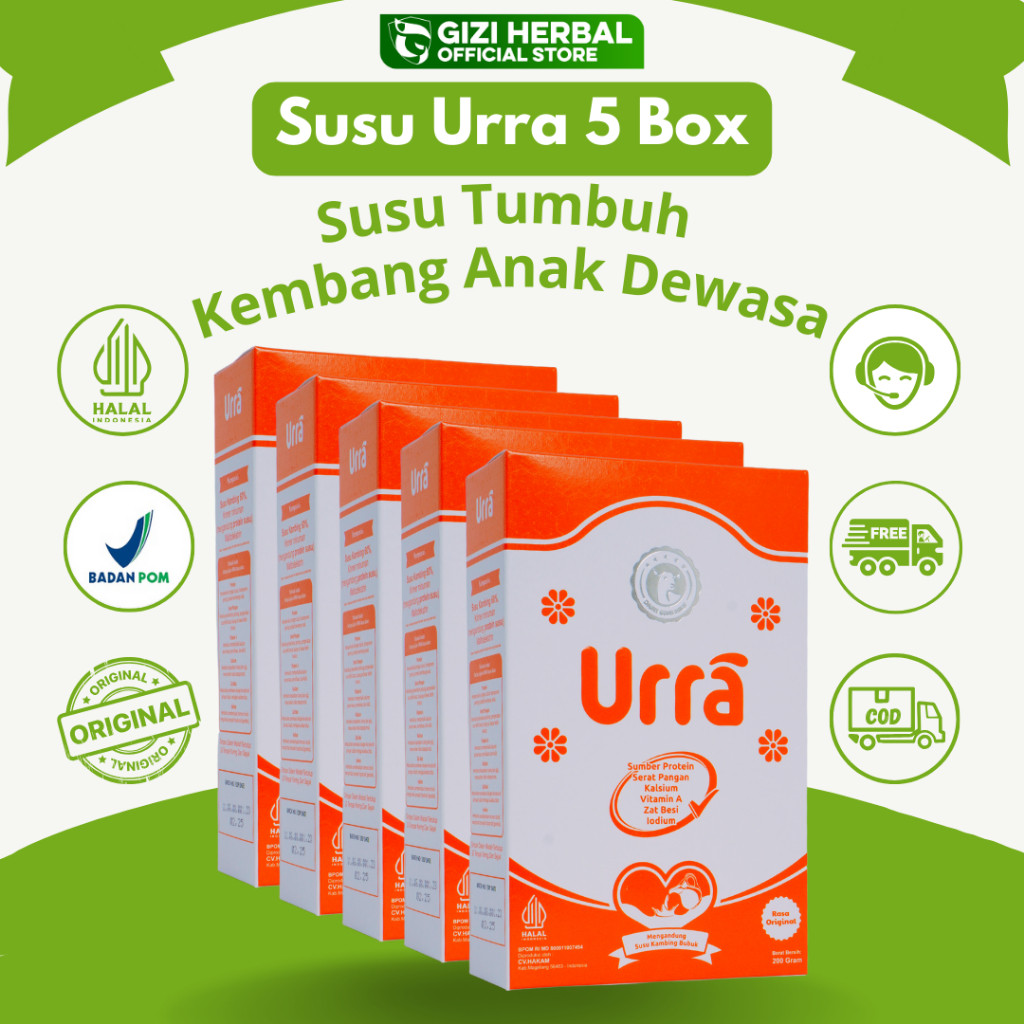 

Susu Urra 5 Box Susu Kambing Saanen Eropa Premium 100% Original