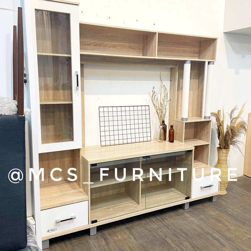 Bufet Meja Lemari TV Penyekat Partisi Divider Mebel Furniture MCS Semarang in in
