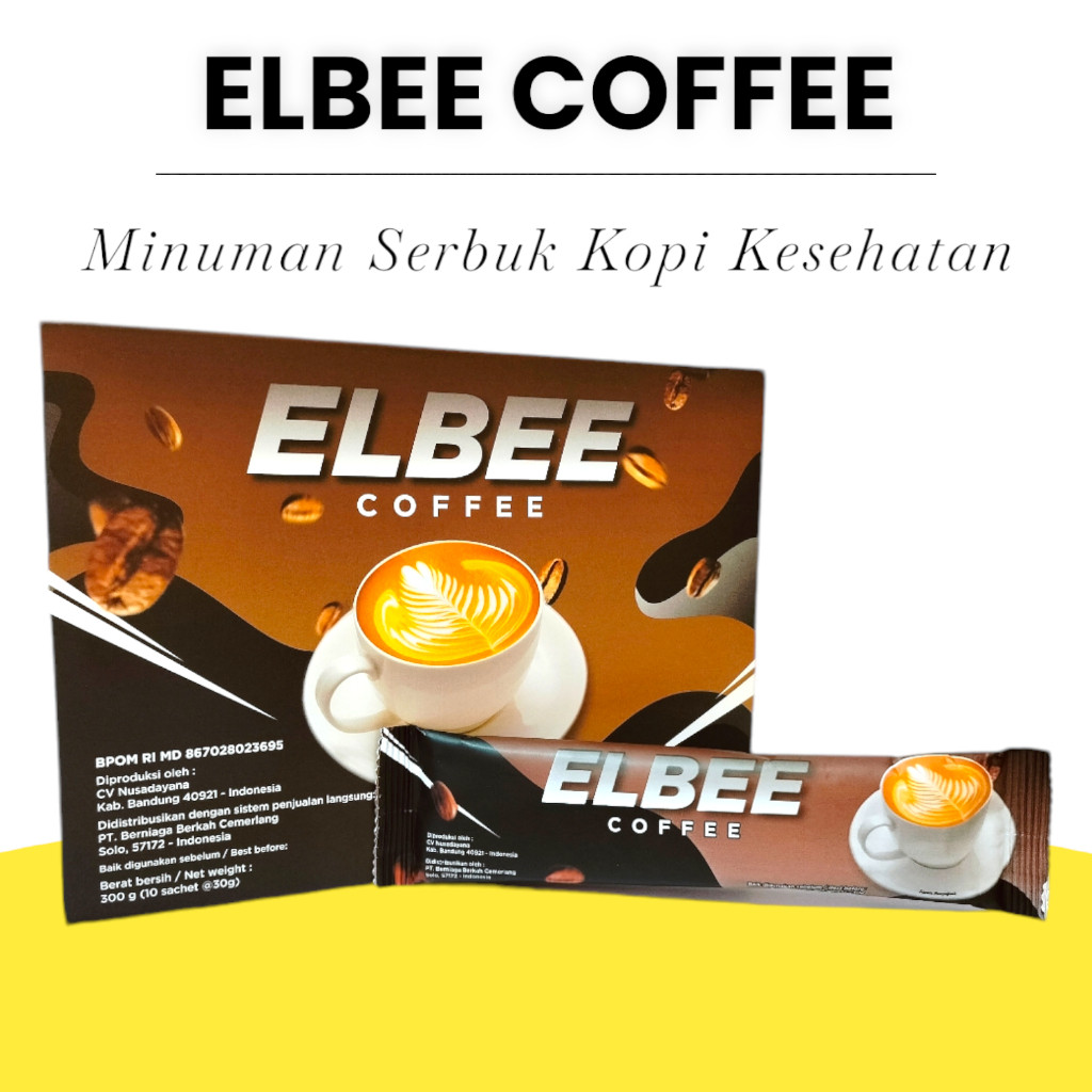 

ELBEE COFFEE 1 BOX ISI 10 SACHET ORIGINAL KOPI KESEHATAN