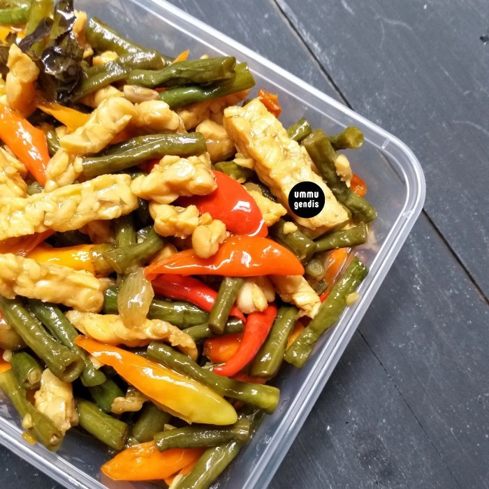 

✨TERLARIS -Tumis Tempe Kacang Panjang (pedas manis)