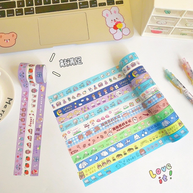 

Selotip Isolasi Kertas Washi Tape Deco Masking Tape Selotip Jurnal DIY Scrapbook - OS0245