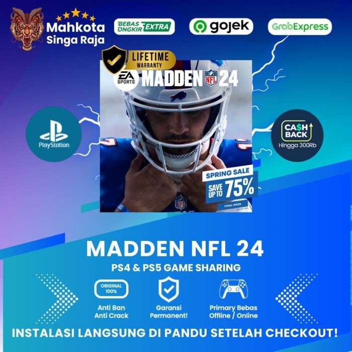 Madden NFL 24 - PS4 - PS5 - Digital Game Sharing