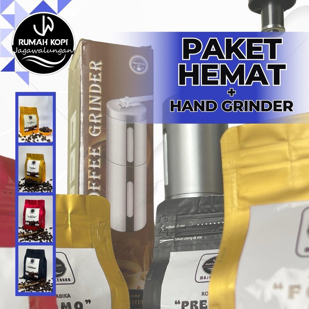 

Paket Hemat Kopi Jagawalungan + Hand Grinder
