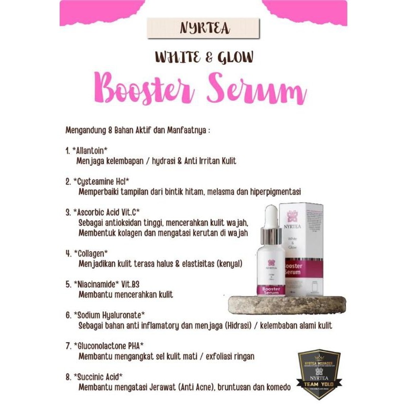 Skincare NYRTEA paket Lengkap