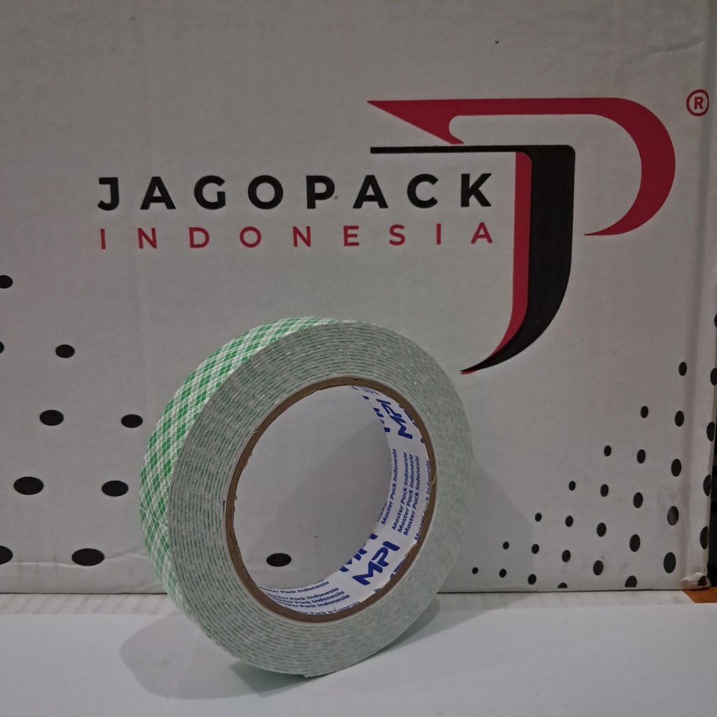 

Double Foam Tape Batik Busa Putih Master Pack Indonesia 24mmx5 Meter