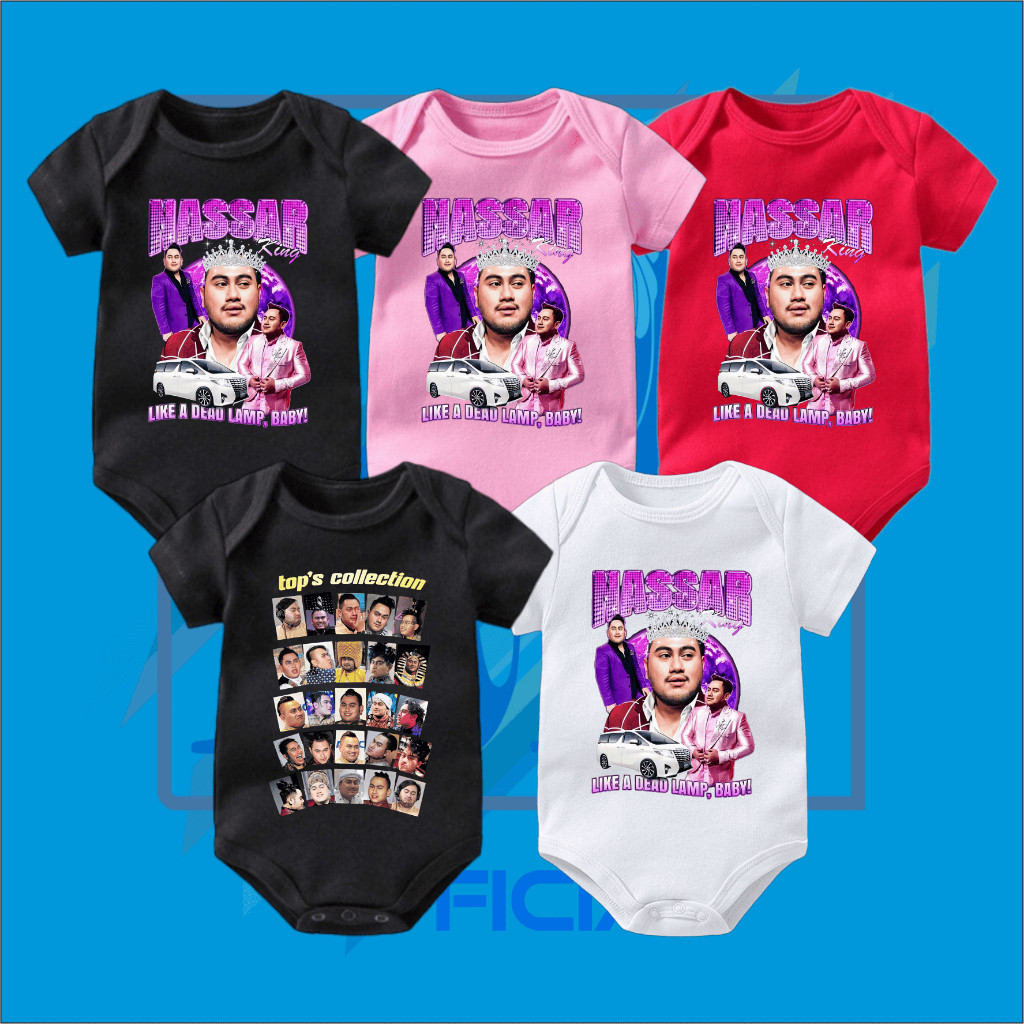 BAJU BAYI JUMPER BABY KING NASSAR OPPA KIOWA | NASSAR NANAS | NASSAR TOP'S COLLECTION jumsuit kaos b