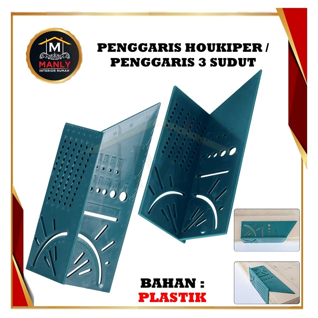 

Penggaris 3D Multifungsi Sudut Siku 90 Derajat Pensil Angle Ruler Bor