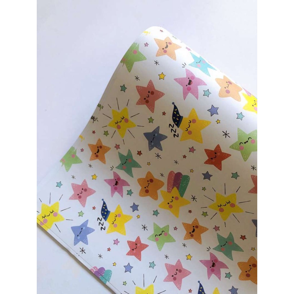 

Kertas Kado Bintang Warna Warni