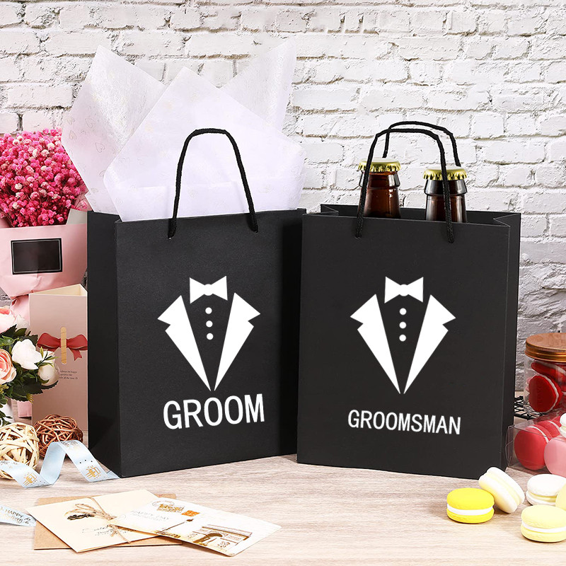 

Best Man Groomsman Proposal Gift bag Groom to be Wedding engagement bachelor party bridal shower decoration favor