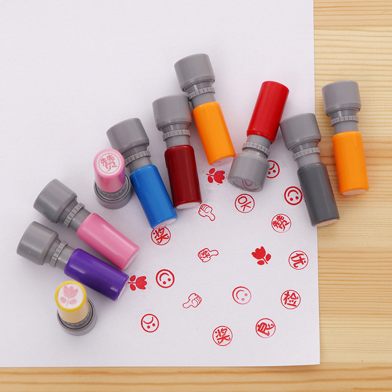 

Mini Children Seal Stamp Cute Cartoon Pattern Toys Waterproof Colorful Beautiful Reward Education Scrapbooking Toy for kids