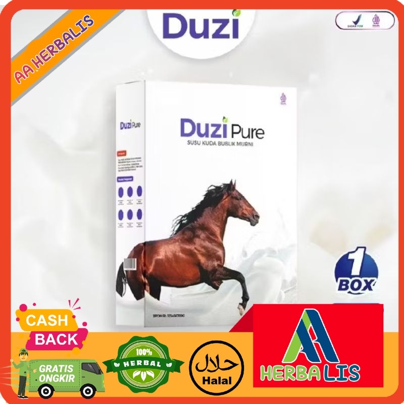 

Paket 1 Box Duzi Pure Susu Kuda Murni 100% Original Atasi Masalah Pensendian Tulang