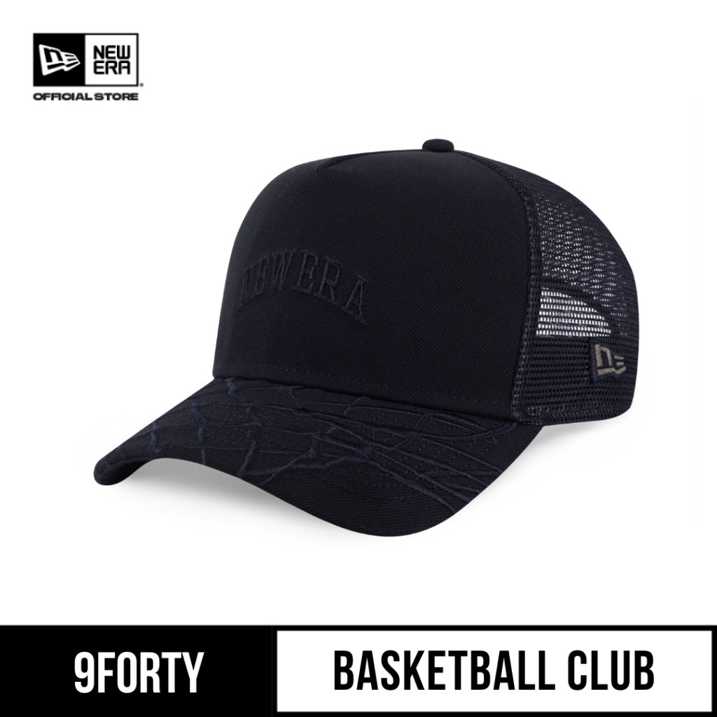 9FORTY A-Frame Trucker New Era Basketball Club Black Adjustable Cap