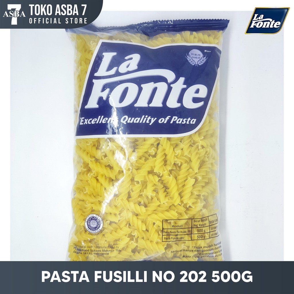 

LA FONTE PASTA FUSILLI NO 202 500G