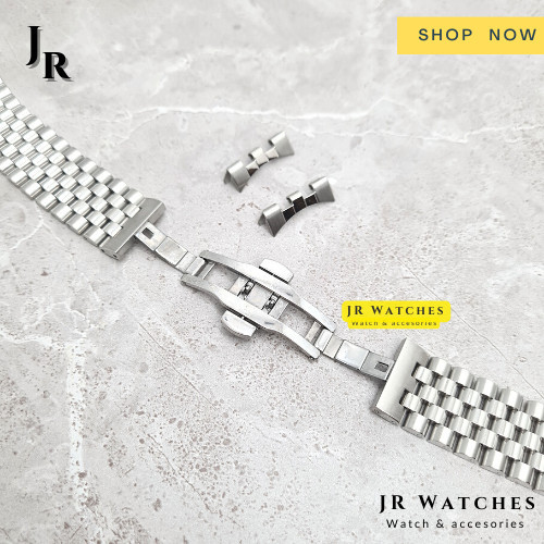 Jubilee Bracelet Kapua Butterfly Clasp Tali Jam Tangan Rantai A55B - 18mm