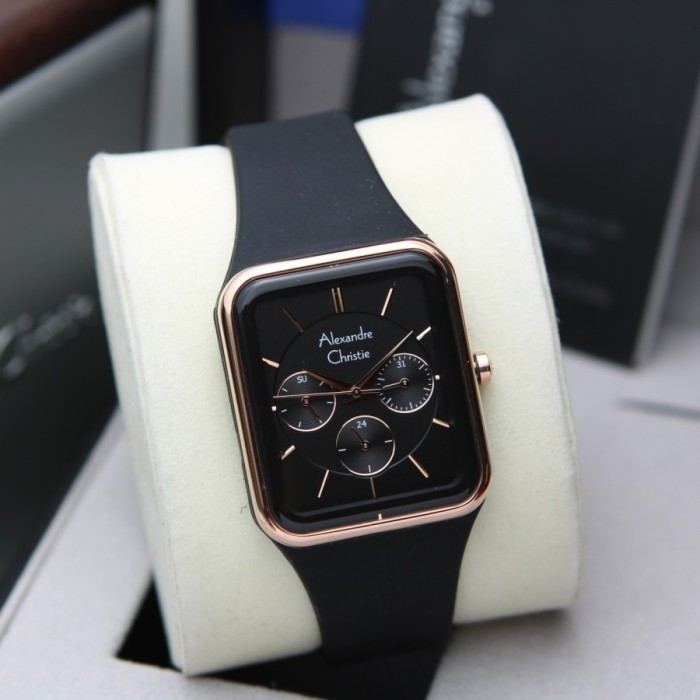 JAM TANGAN WANITA ORIGINAL ALEXANDRE CHRISTIE AC-2744 (BLACK)