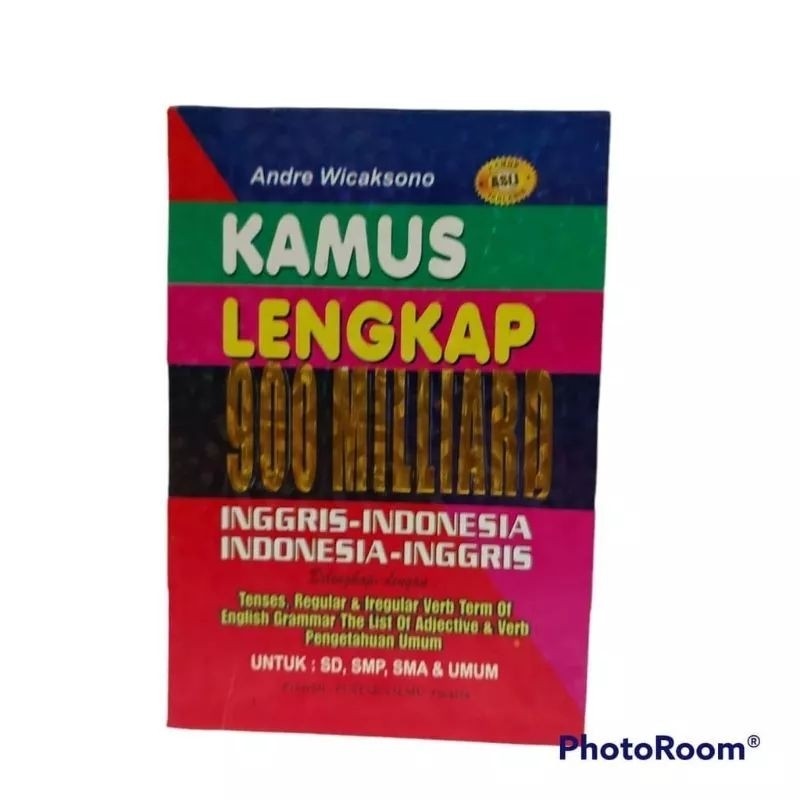 Kamus Bahasa Inggris 900 Milliard Dilengkapi TENSES - Berwarna