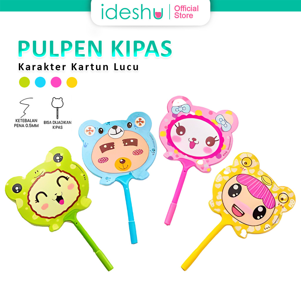 

Pulpen Kipas Motif Lucu Warna Warni Tinta Biru Pulpen Kipas Karakter Pena Kipas Cartoon Souvenir Lucu