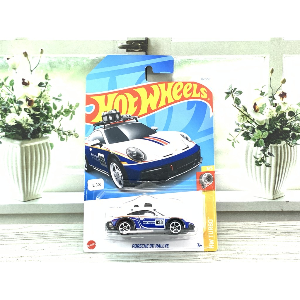 HOT WHEELS PORSCHE 911 RALLYE BIRU PUTIH DIECAST HOTWHEELS