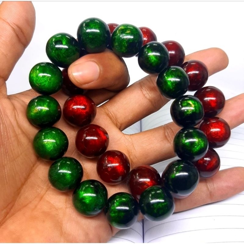 GELANG AKAR BAHAR TUNGGAL YUSER HIJAU DAUN ASLI NATURAL