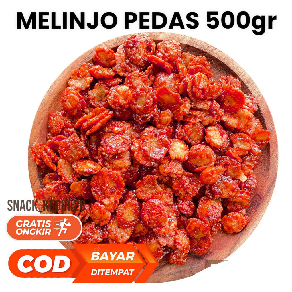 

Emping Melinjo Pedas Manis Balado 500gr | bintang snack kediri