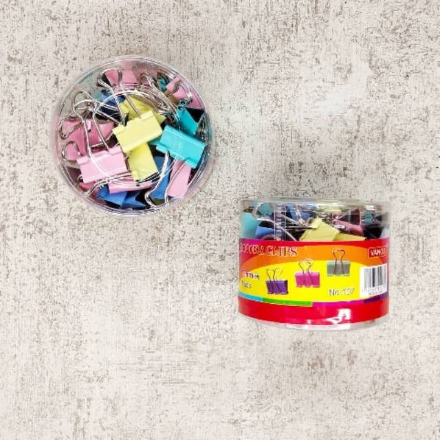

[MS] (1TABUNG) BINDER CLIP WARNA 107