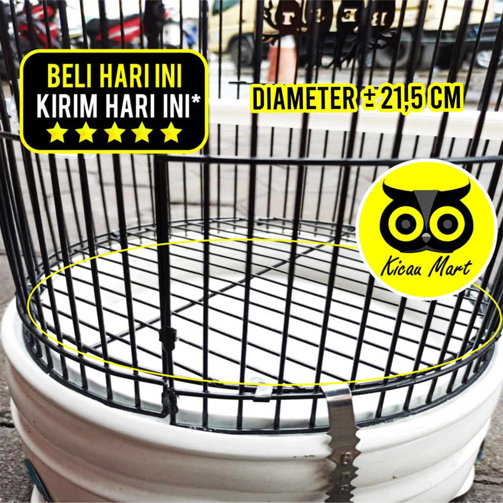 KICAU MART ANCAK PRESS ANSANG RAM JERUJI BESI JEBAKAN SANGKAR KANDANG BURUNG PLECI BULAT ANTI TURUN 