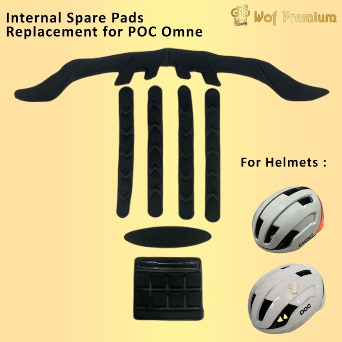 Internal Spare Pads Replacement for POC OMNEAIR ACM Lining Sponge Helmet Spon Pad Cadangan Pengganti