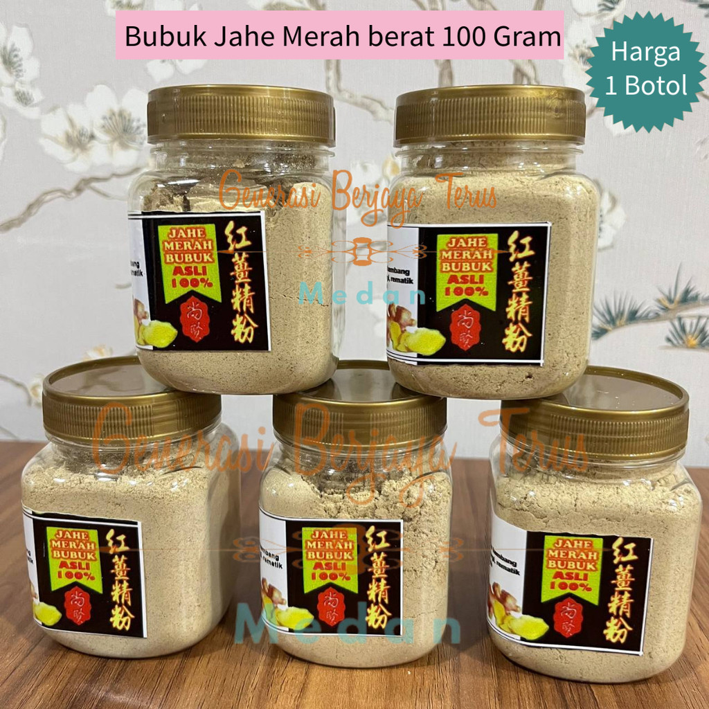 

Generasi Berjaya Terus - Jahe Merah Bubuk 100 Gram / Bubuk Jahe Merah Original 100%