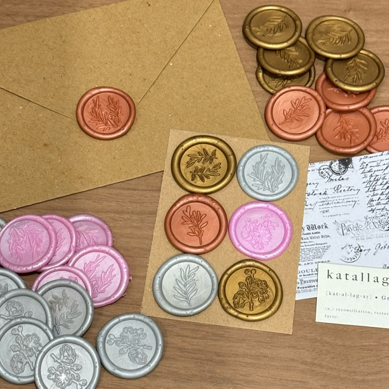 

Journamm.id Seal wax coin stempel lilin seal wax stamp instant lilin motif tempel ready stock tingal pakai Segel Undangan