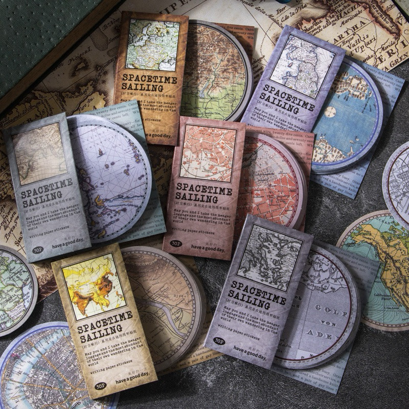 

Journamm.id Stiker Dekoratif Buku Panduan Buku Pegangan Stiker Bundar Peta Retro Seri Pelayaran Ruang dan Waktu Siang Yang Baik 6