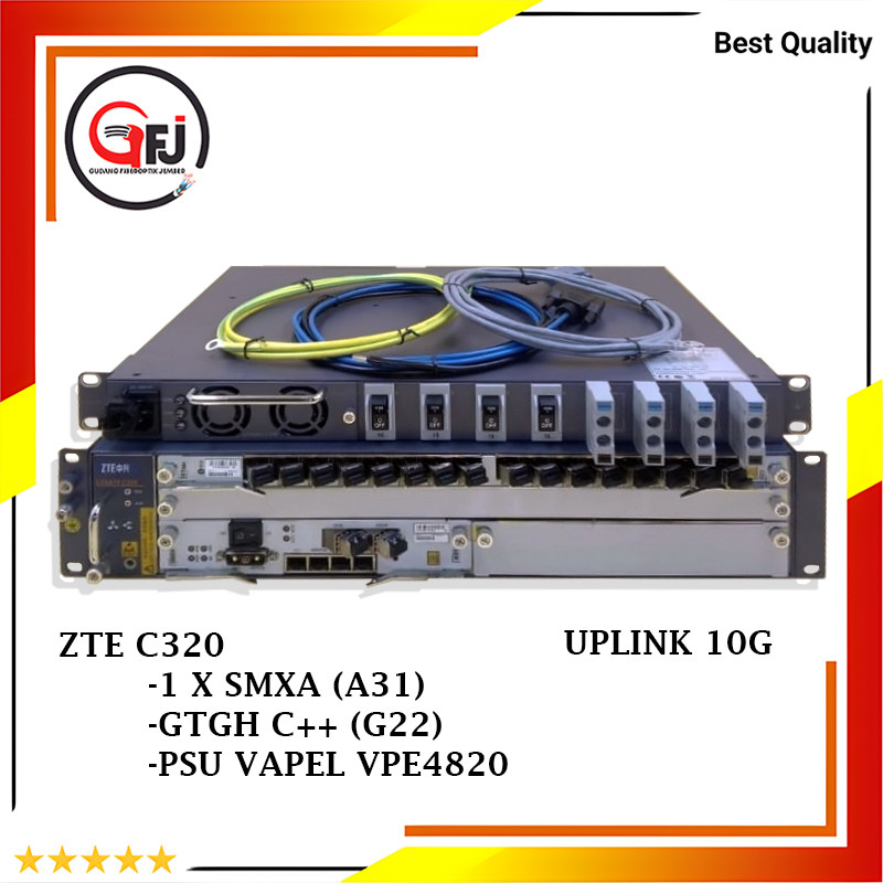 ZTE C320 SMXA A31 + GTGH 16 PORT C++ G22 + PSU VAPEL